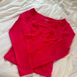 Pink Long Sleeve Top Small